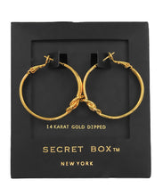 Load image into Gallery viewer, Knotted Medium Hoops
