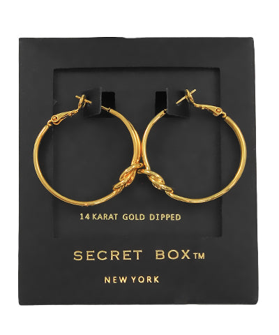 Knotted Medium Hoops