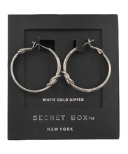 Load image into Gallery viewer, Knotted Medium Hoops
