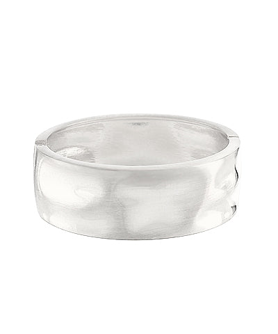 Textured Metal Bangle Hinge Bracelet