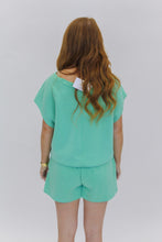 Load image into Gallery viewer, Karly Jogger Set Shorts- Pistachio
