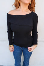 Load image into Gallery viewer, Kori Asymmetrical Sweater-Black
