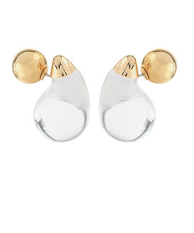 Teardrop &  Ball Earrings
