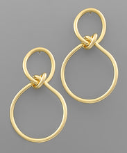 Load image into Gallery viewer, Love Knot  Circle Earrings
