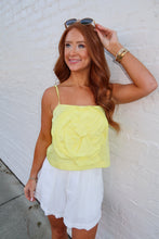Load image into Gallery viewer, Rosette  Cami Top-Yellow
