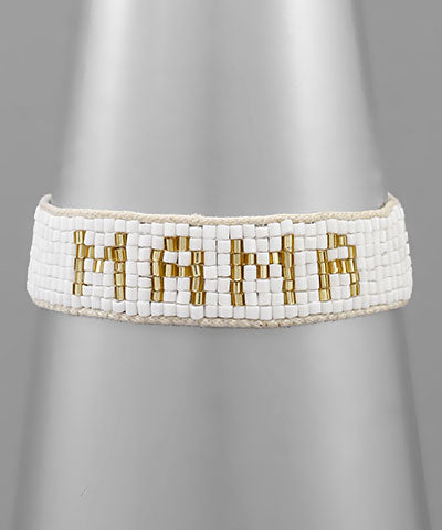 MAMA Beaded Bracelet