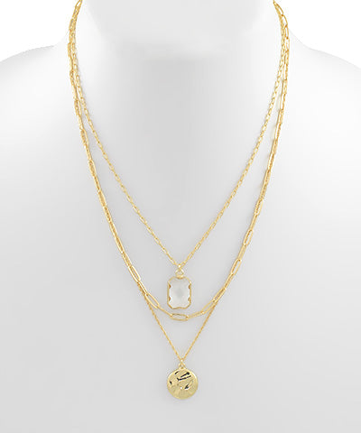 3 Layeered Multi Charm Necklace