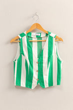 Load image into Gallery viewer, In The Green Striped Vest
