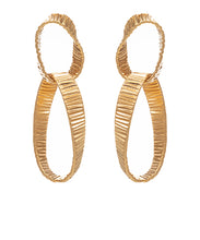 Load image into Gallery viewer, Linked Double Ring Earrings
