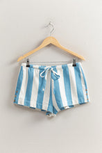 Load image into Gallery viewer, Cabana Striped Short Set-Blue/White

