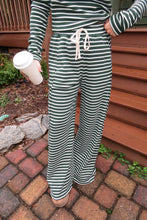 Load image into Gallery viewer, The Pine Striped Set-Green
