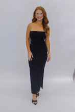 Load image into Gallery viewer, Carsen Strapless Midi Dress-Black
