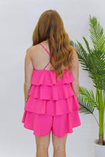 Load image into Gallery viewer, Girly Pop Ruffle Romper- Pink
