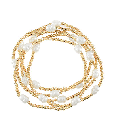 Row Pearl Station CCB Bracelet