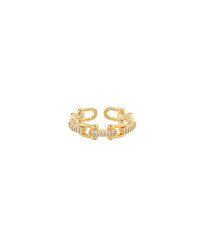Paved U Chain Linked Ring