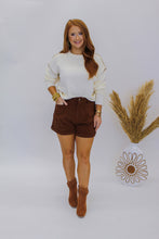 Load image into Gallery viewer, Bring In Corduroy Shorts- Brown
