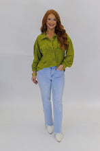 Load image into Gallery viewer, Blake Embossed Shacket-Lime
