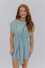Load image into Gallery viewer, Drew Tie-Front Knitted Romper-Sage
