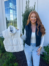 Load image into Gallery viewer, Reed Puffer Vest- Ivory
