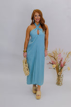 Load image into Gallery viewer, Dreamy Halter Neck Jumpsuit- Sky
