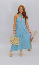 Load image into Gallery viewer, Dreamy Halter Neck Jumpsuit- Sky
