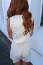 Load image into Gallery viewer, Megan Lounge Romper- Cream
