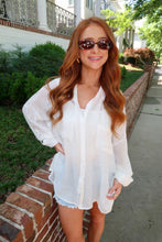 Load image into Gallery viewer, Cover Me Up Button Down-White
