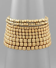 Load image into Gallery viewer, Metal Cube Bead Layer Bracelet
