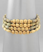 Load image into Gallery viewer, Row Wood Bead Bracelet
