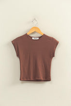 Load image into Gallery viewer, Jane Cap Sleeve Top-Brown
