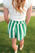 Load image into Gallery viewer, Hole In One Striped Shorts- Green
