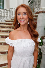 Load image into Gallery viewer, Celebration Eyelet Maxi Dress-White
