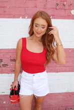 Load image into Gallery viewer, Addi Knit Tank Top-Red
