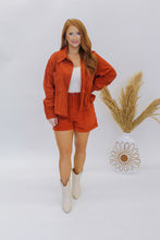 Load image into Gallery viewer, Bring In Corduroy Shorts- Brick
