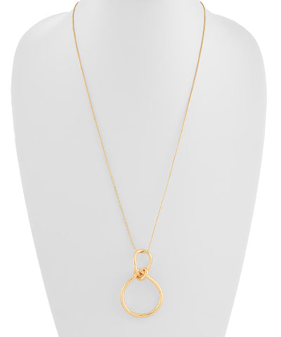 Knotted Geometric Pendant Necklace