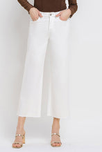 Load image into Gallery viewer, White High Rise Crop Wide Leg Jeans

