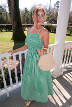 Load image into Gallery viewer, The Amen Stripe Midi Dress-Green
