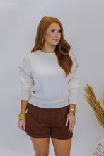 Load image into Gallery viewer, Picture Perfect Embellished Sweater- Cream
