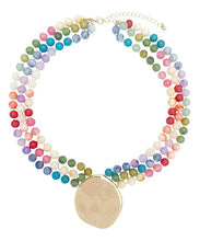 Load image into Gallery viewer, Layered Round &amp; Marble Bead Necklace
