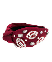 Load image into Gallery viewer, FOOTBALL Beaded Headband
