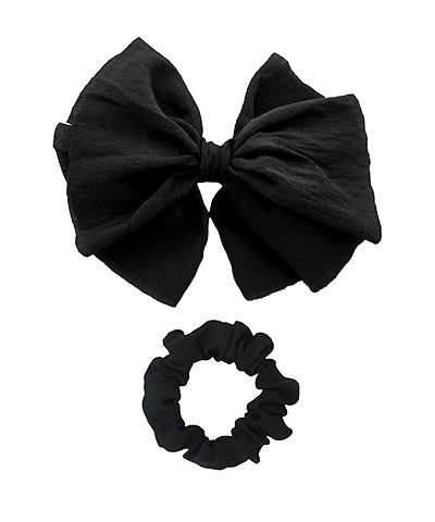 Bow Barrette & Scrunchie Set