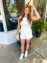 Load image into Gallery viewer, LAX Ribbed High Waisted Shorts Set-Cream
