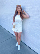 Load image into Gallery viewer, LAX Ribbed Top Set-Cream
