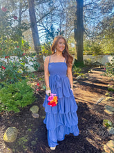Load image into Gallery viewer, Tiered Ruffle Maxi Dress- Midnight Blue
