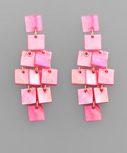 Load image into Gallery viewer, Acrylic Square Chandeliers Earrings
