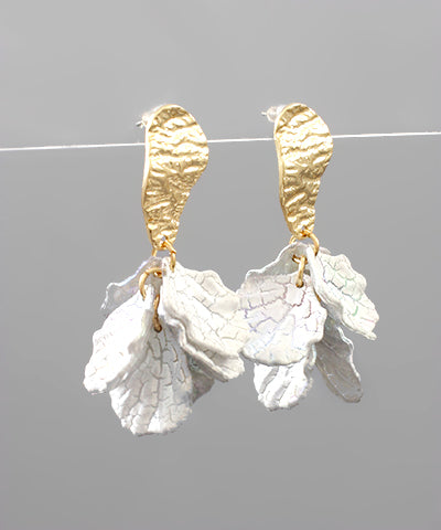 Cracked Petal Cluster Earrings