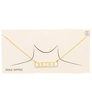Load image into Gallery viewer, BRIDE Letter Bar Necklace
