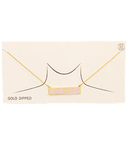 Load image into Gallery viewer, BRIDE Letter Bar Necklace
