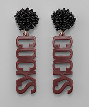 Load image into Gallery viewer, GAME &amp; COCKS Letter Earrings
