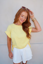 Load image into Gallery viewer, Florida Side Tie Top-Yellow
